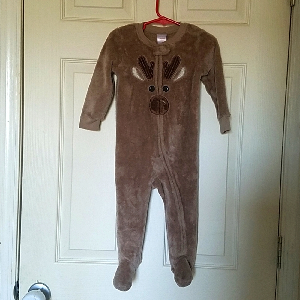 Pajama onesie North Pole Brown Reindeer